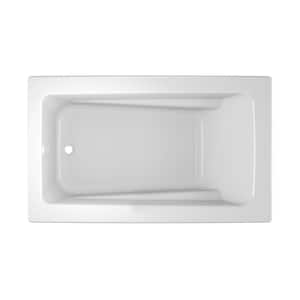 PROJECTA 60 in. x 36 in. Acrylic Drop-in Rectangular Soaking Bathtub in White