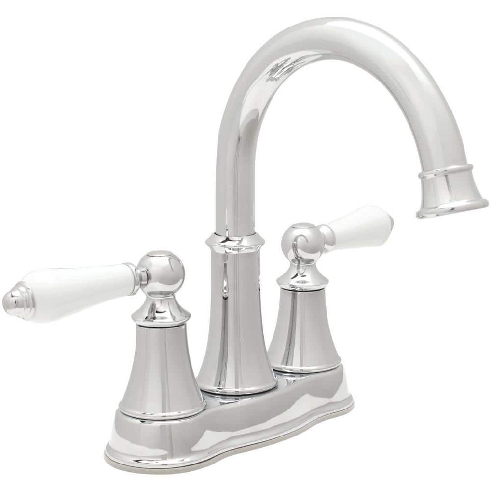Polished Chrome Traditional 2-Handle Bathroom Faucet