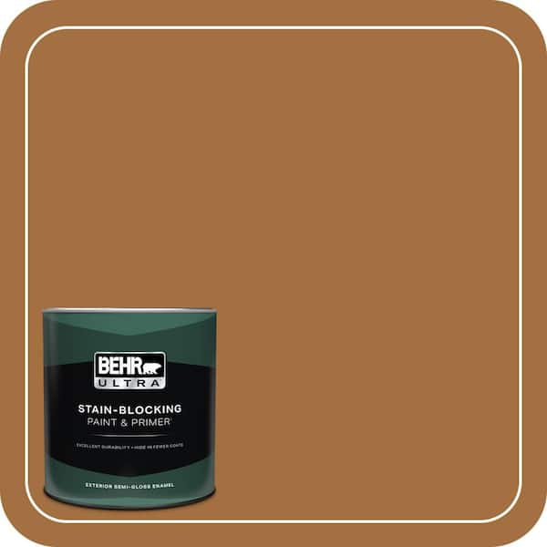 BEHR ULTRA 1 qt. #MQ4-5 Castellina Semi-Gloss Enamel Exterior Paint & Primer