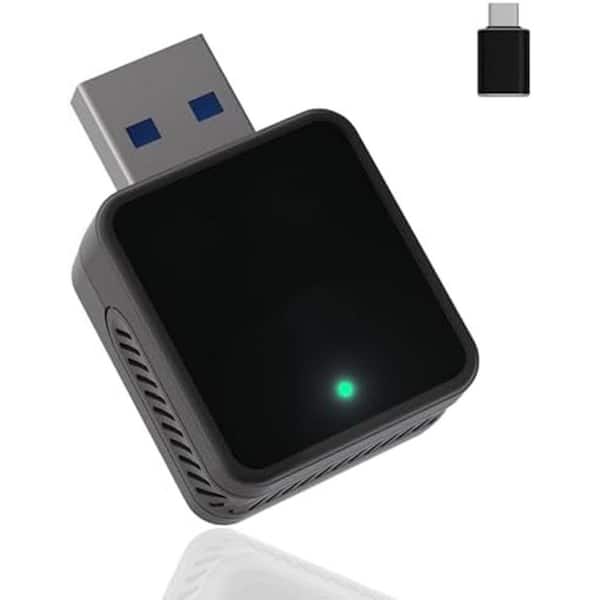 Mini Wireless CarPlay Adapter for Apple iPhone, Plug & Play, Compact & Fast