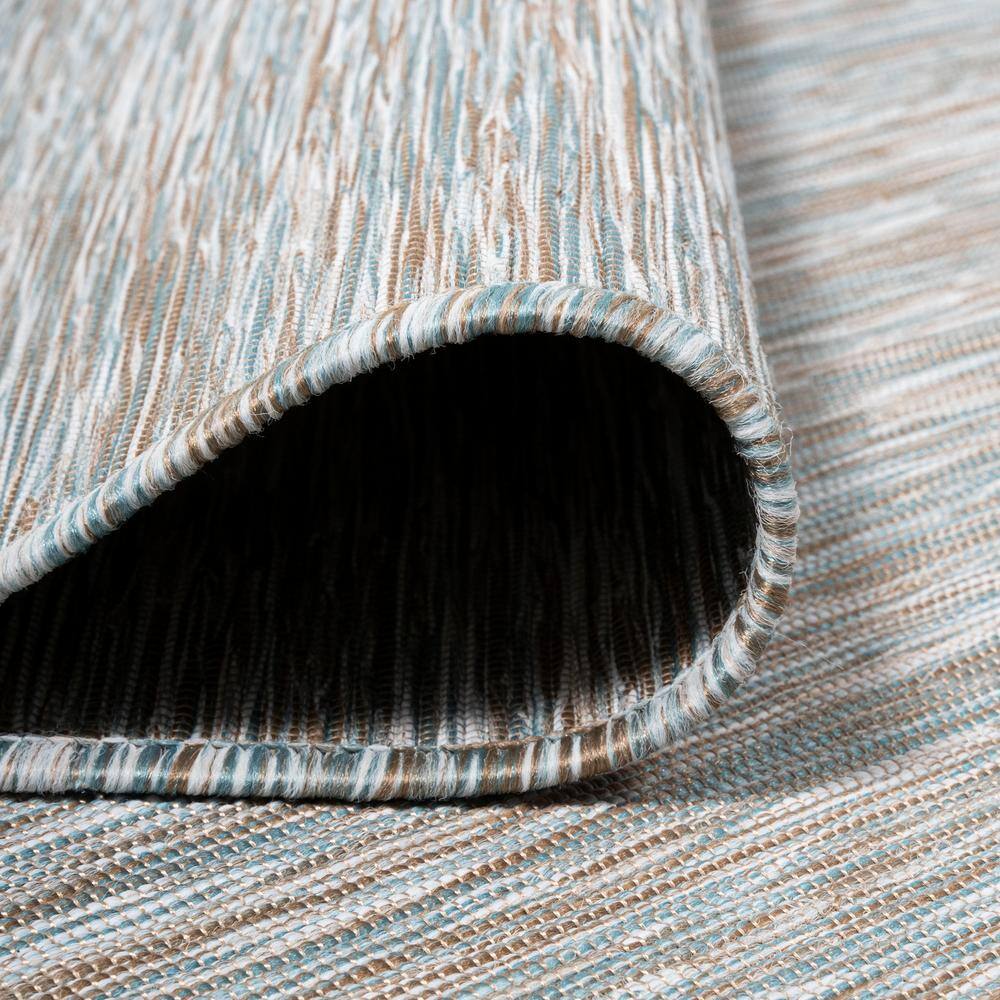 Ethan Gray Synthetic Flatweave Indoor Outdoor Area Rug