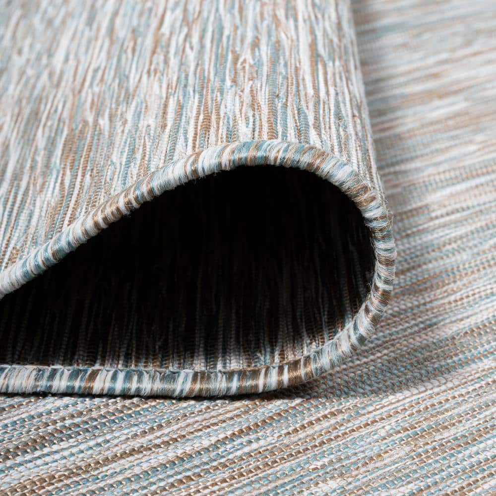 Ethan Modern 9' x 12' Gray Flatweave Synthetic Area Rug