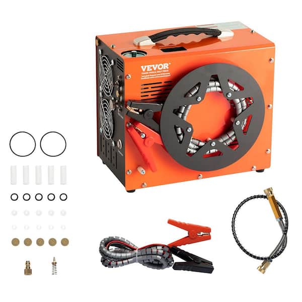 PCP Air Compressor, 4500 PSI Portable Electric Air Compressor with Built-in Power Converter & Water-Free Air Rifle