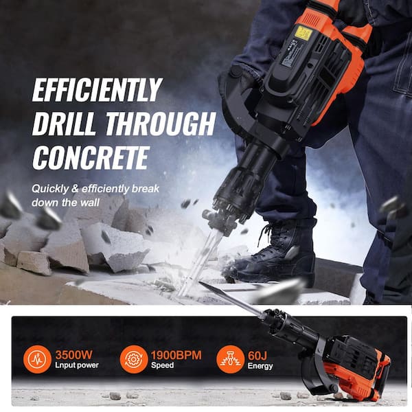 Demolition Hammer ギターピック Demolition Jack Hammer, 2.55HP 52cc 6500RPM Gas Powered