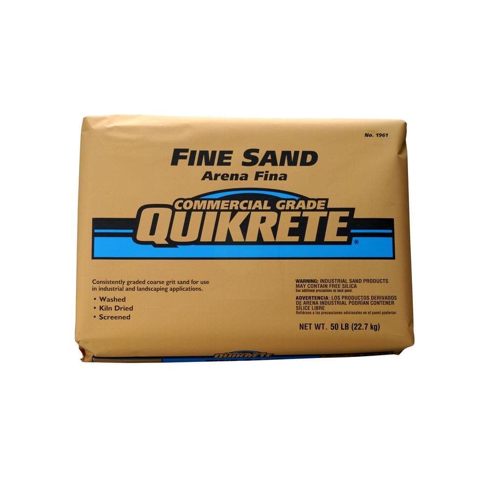 Quikrete 50 Lb Commercial Grade Fine Sand The Home Depot