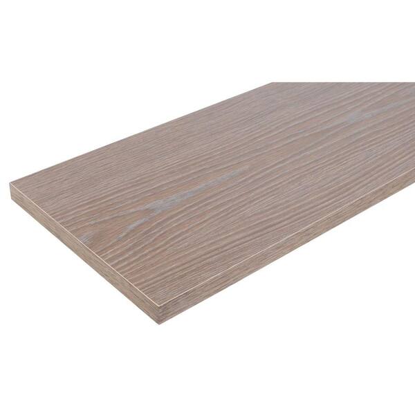 Rubbermaid Oak Laminated Wood Shelf 12 in. D x 48 in. L