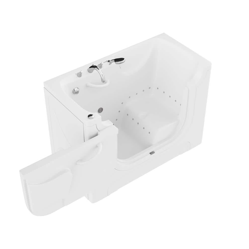 Universal Collection 30 in. L x 60 in. W Left Side Drain Air Jetted Bathtub in White with Aroma and Chroma Therapy price history on PriceWatchPro