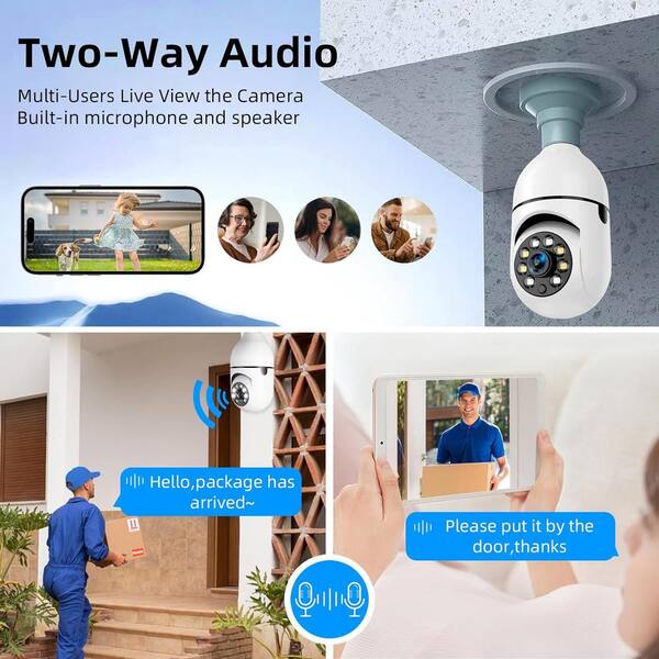  Guard Pro PTZ 2K HD Wi Fi Security Camera with Motion  Tracking, Outdoor Plug-in Power, Color Night Vision, Human Detection (1  Camera) : Electronics