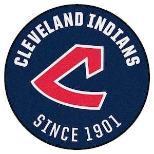 Cleveland Indians Navy 2 ft. x 2 ft. Round Area Rug