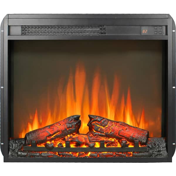 23 in. Electric Fireplace Heater Fireplace Insert with Overheating Protection, Remote Control with Timer