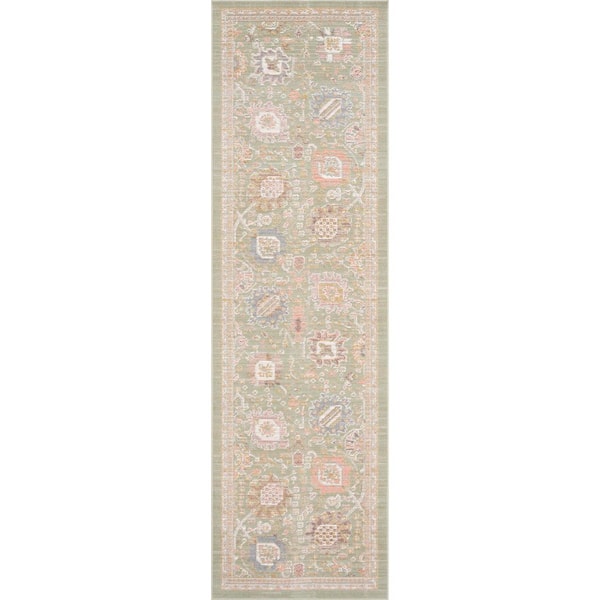 Crestwood Sage 2 ft. x 8 ft. Oriental Indoor Area Rug