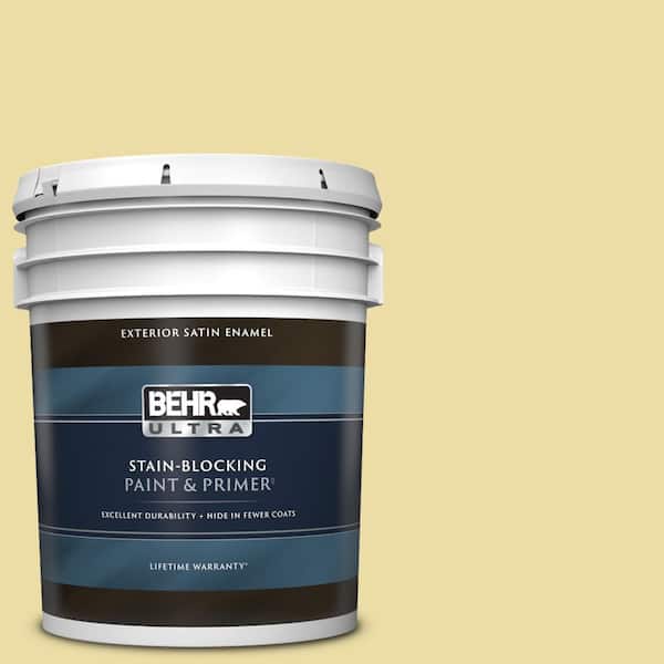 BEHR ULTRA 5 gal. #PPU8-12 Refreshing Tea Satin Enamel Exterior Paint & Primer