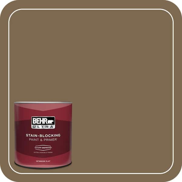 BEHR ULTRA 1 qt. #N300-7 Mayan Ruins Extra Durable Flat Interior Paint & Primer
