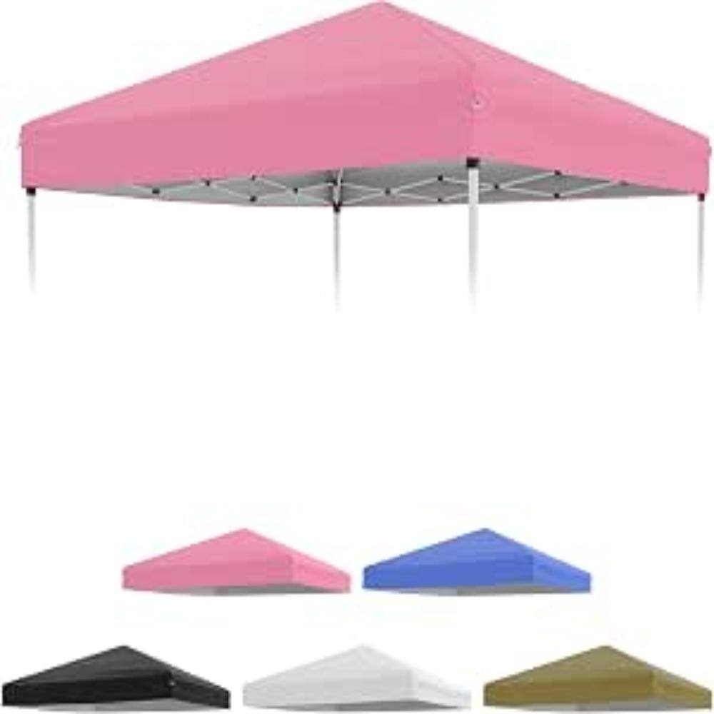 10x10 Canopy Replacement Top Only, Waterproof UV Pop Up Tent Cover, Silver Coated with Air Vent, Pink price history on PriceWatchPro