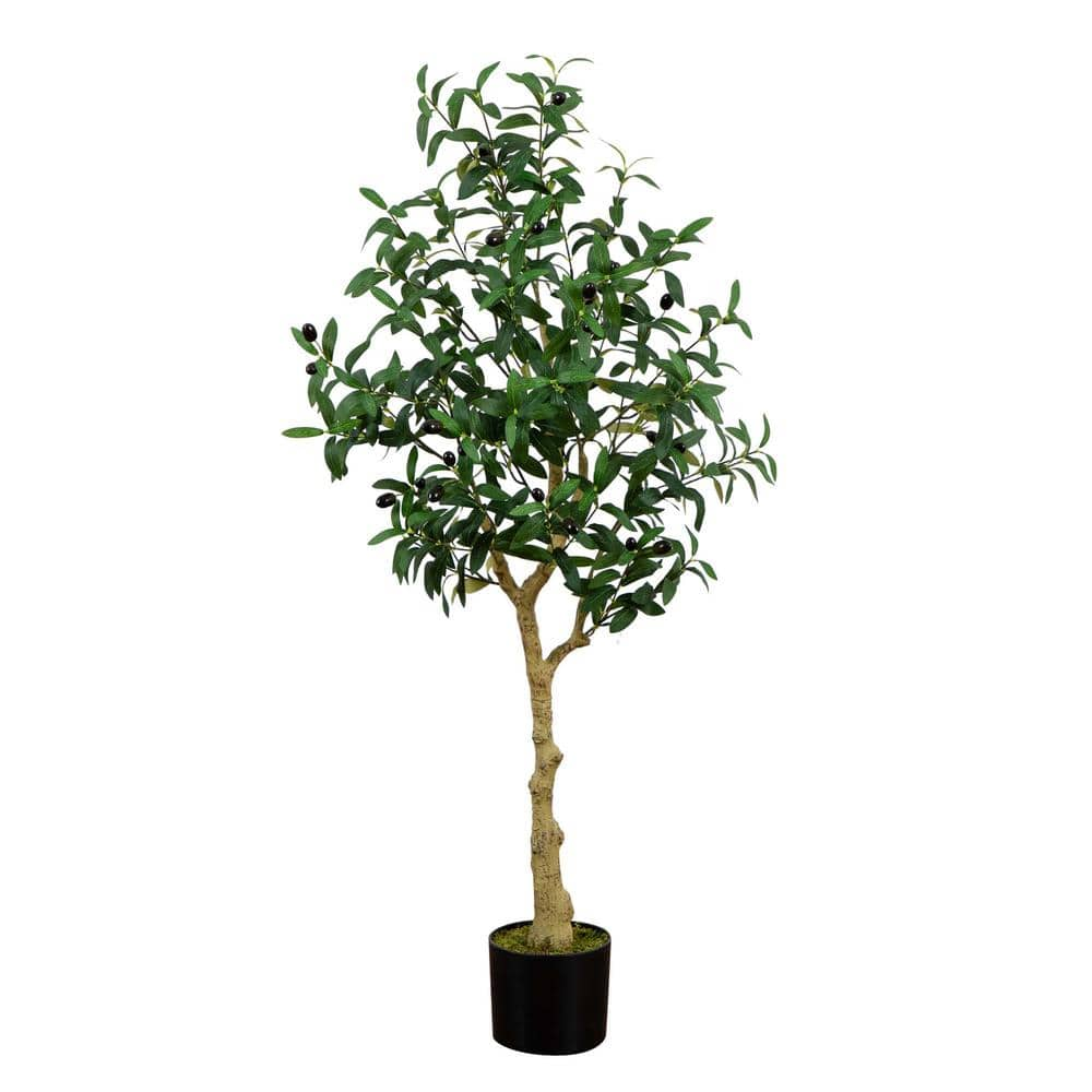 Nearly Natural 4 ft. Artificial Olive Tree T4691 - The Home Depot