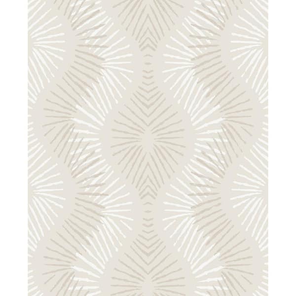 A-Street Prints Feliz Platinum Beaded Ogee Platinum Wallpaper Sample