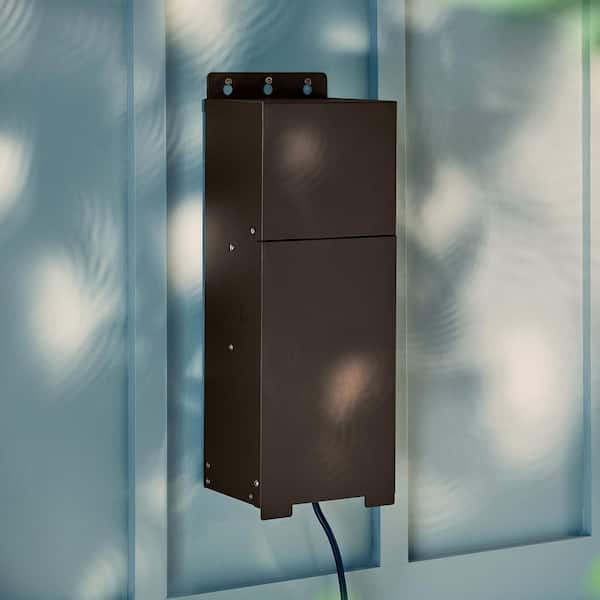 Plus Series 600-Watt Textured Architectural Bronze Low Voltage Outdoor Landscape Light Transformer (1-Pack)