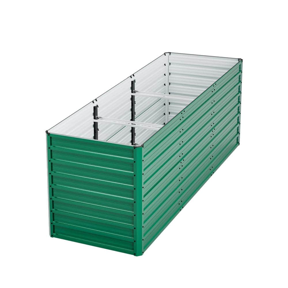 "93.7"" x 31.5"" x 32.3"" Green Raised Garden Bed Ergonomic Height No Bending Metal Planter Box" price history on PriceWatchPro