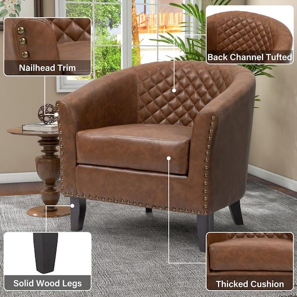 Barrel deals accent chair