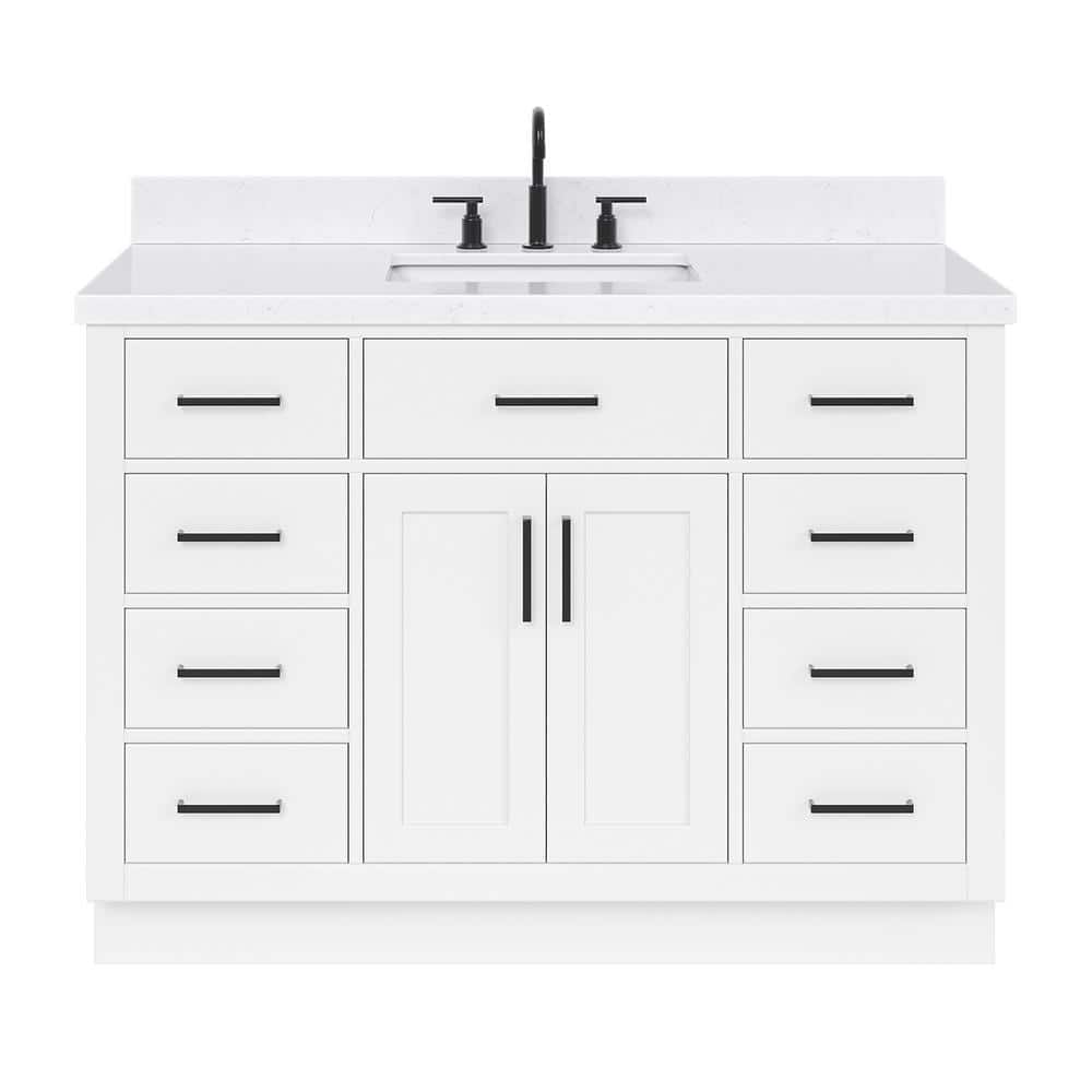 Hepburn 48" White Freestanding Single Basin Vanity Set