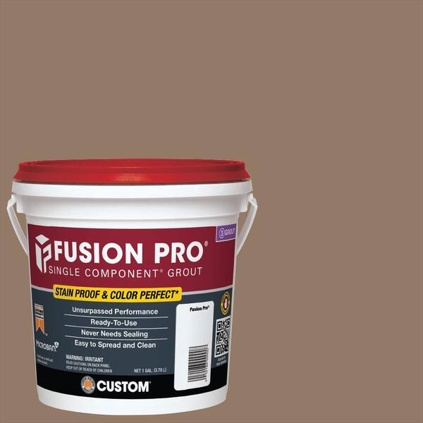 Fusion Pro 1 Qt Taupe Single Component Grout No Mess Stain Or Mixing Earth 