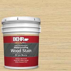 5 gal. #ST-133 Yellow Cream Semi-Transparent Waterproofing Exterior Wood Stain