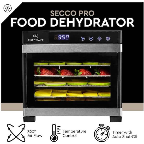 Ivation 600w Electric Food Dehydrator Pro with 9 Drying Trays and