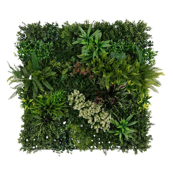 Nearly Natural 40 in. x 40 in. UV Resistant Amazon Rainforest Artificial Living Wall Hedge Panel (Indoor/Outdoor)