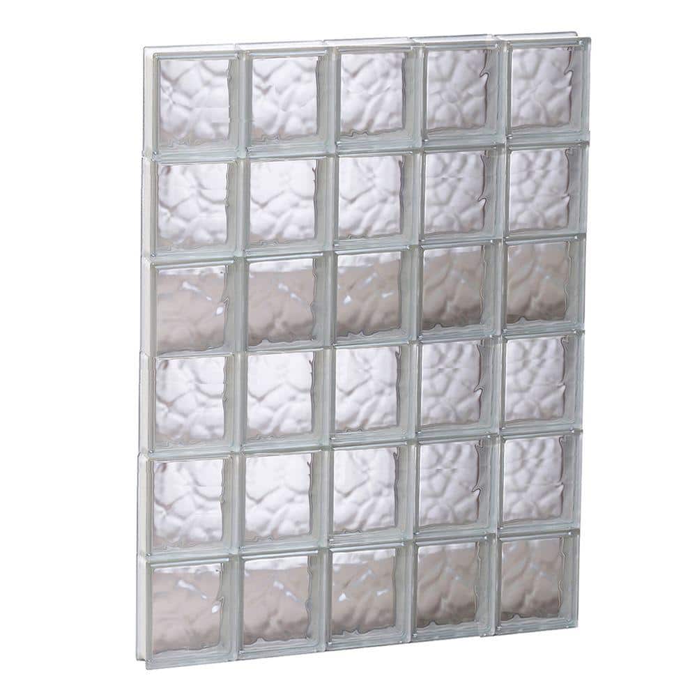 28.75 in. x 46.5 in. x 3.125 in. Frameless Wave Pattern Non-Vented Glass Block Window price history on PriceWatchPro