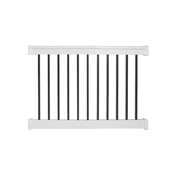 Weatherables Vilano 3 ft. H x 4 ft. W Vinyl White Railing Kit