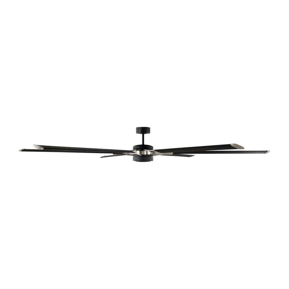 Midnight Black 96" LED Ceiling Fan with Remote and Light