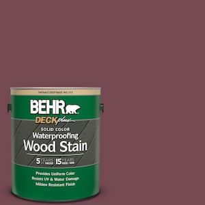 1 gal. #PPU2-20 Oxblood Solid Color Waterproofing Exterior Wood Stain