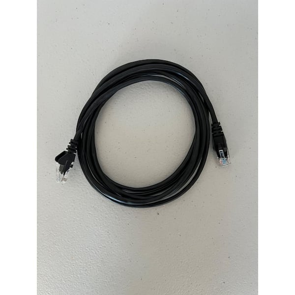 7 ft. 26 AWG CAT5E, UTP Ethernet Network Patch Cable, Black, 5-Pack
