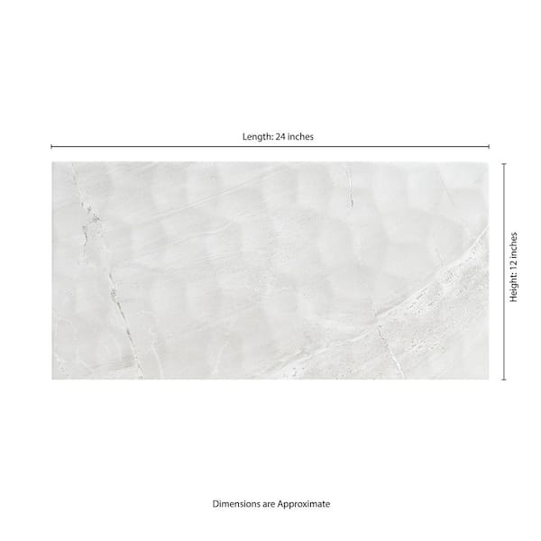 MS International Adella White 12 x 24 Ceramic Tile