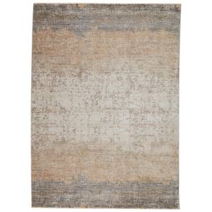Vibe Akari Gray/Light Tan 8 ft. 10 in. x 12 ft. 7 in. Abstract Rectangle Area Rug
