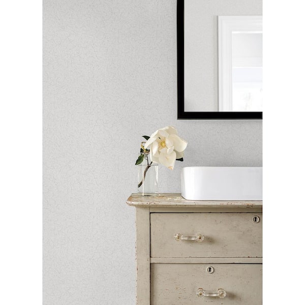 White Crushed Capiz Ivory Textured Wallpaper Sample