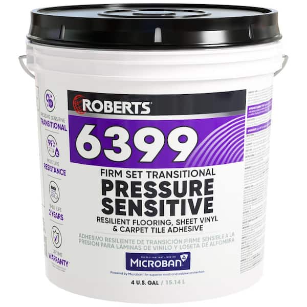 6399 16 qt. (4 Gal. ) 12 Hour Dry Time Vinyl Firm Set Transitional Pressure-Sensitive Floor Adhesive in Off White