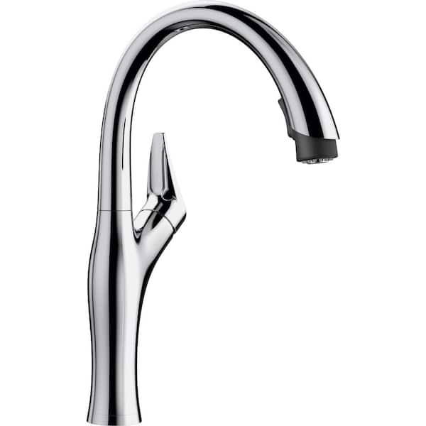 Blanco ARTONA Single-Handle Pull-Down Sprayer Kitchen Faucet in Polished Chrome