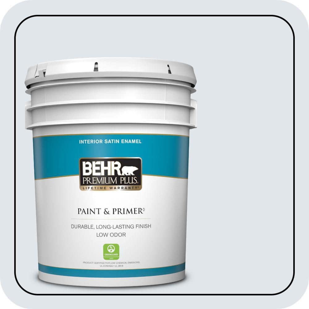 5 gal. #590E-1 Lavender Ice Satin Enamel Low Odor Interior Paint & Primer price history on PriceWatchPro