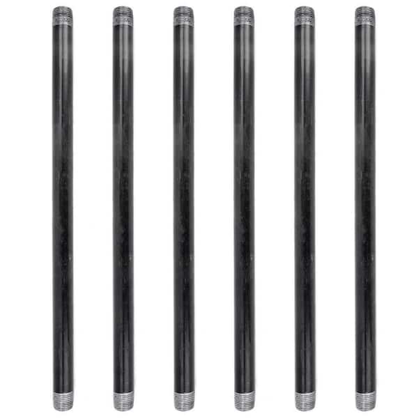 x 3 in Galvanized Steel Pipe Pre-Cut for DIY Furniture Building and Regular Plumbing Applications,6 Pack PIPE DÉCOR 1 in 