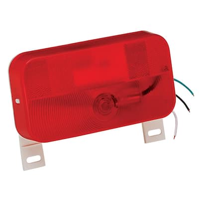 Surface Mount Taillight #92 Red with License Bracket