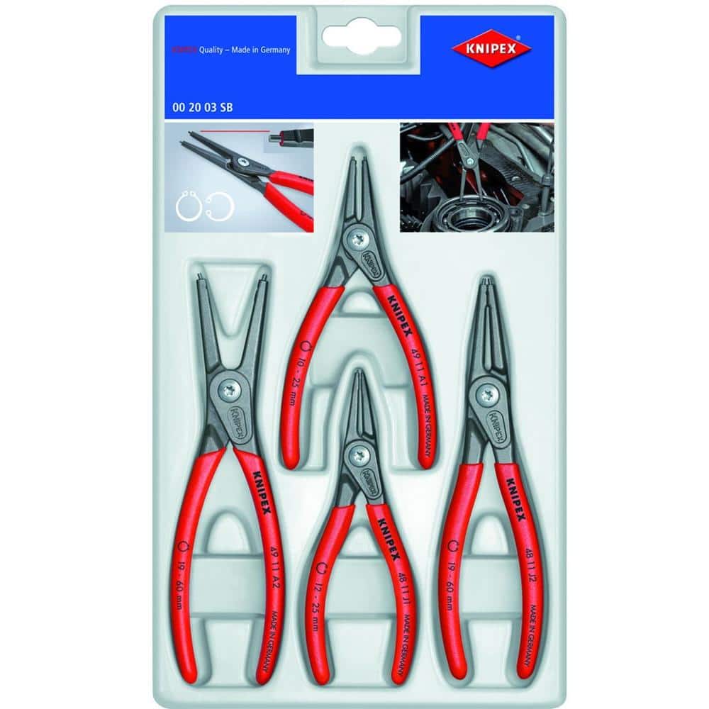 KNIPEX Precision Pliers Set in Zipper Pouch (6-Piece) 00 20 16 P - The Home  Depot