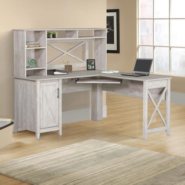 Prepac Sonoma 56 in. Rectangular White Computer Desk with Adjustable Shelf  WEHR-0801-1 - The Home Depot