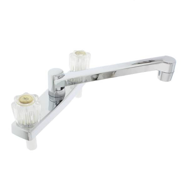 Road & Home 8 in. Chrome Non-Metallic Kitchen Faucet