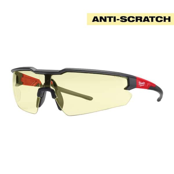 Milwaukee Yellow Safety Glasses Anti-Scratch Lenses
