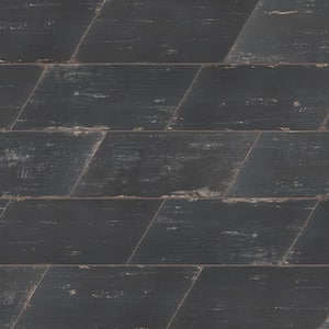 Retro Naveta Nero 7 in. x 16-3/8 in. Porcelain Floor and Wall Tile (11.05 sq. ft./Case)