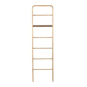 19.75 in. x 72 in. x 1.625 in. Wide Wood Blanket Ladder in Brown
