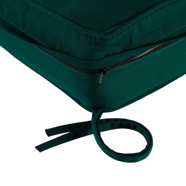 Greendale Home Fashions 20 x 20 in. Sunbrella Outdoor Chair Cushion, Forest Green