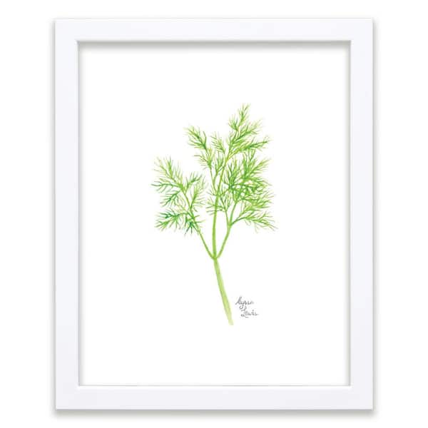 Unbranded Nature's Lace 2 "Dill" by Alyssa Lewis Individual White Framed Nature Art Print 20 in. x 16 in.