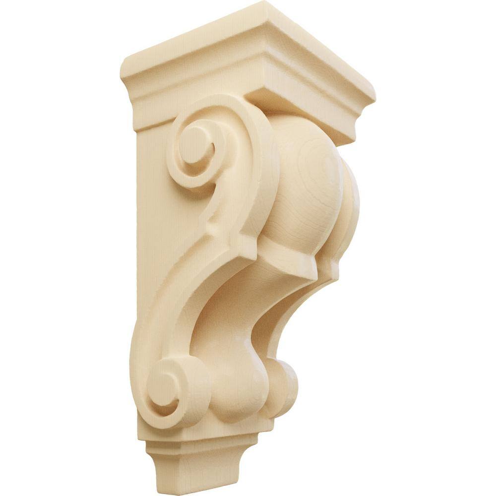 3 in. x 3-1/2 in. x 7 in. Unfinished Wood Maple Small Traditional Corbel price history on PriceWatchPro